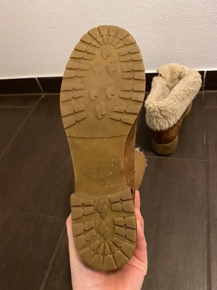 Bottines fourrées camel - photo numéro 7