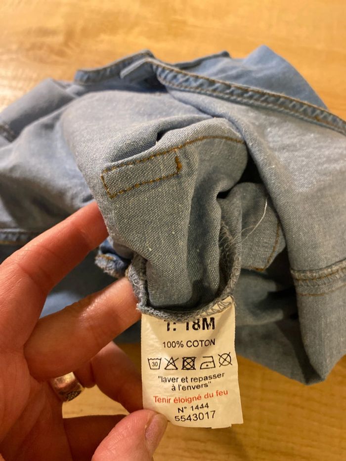 Salopette en denim mixte légère - photo numéro 5