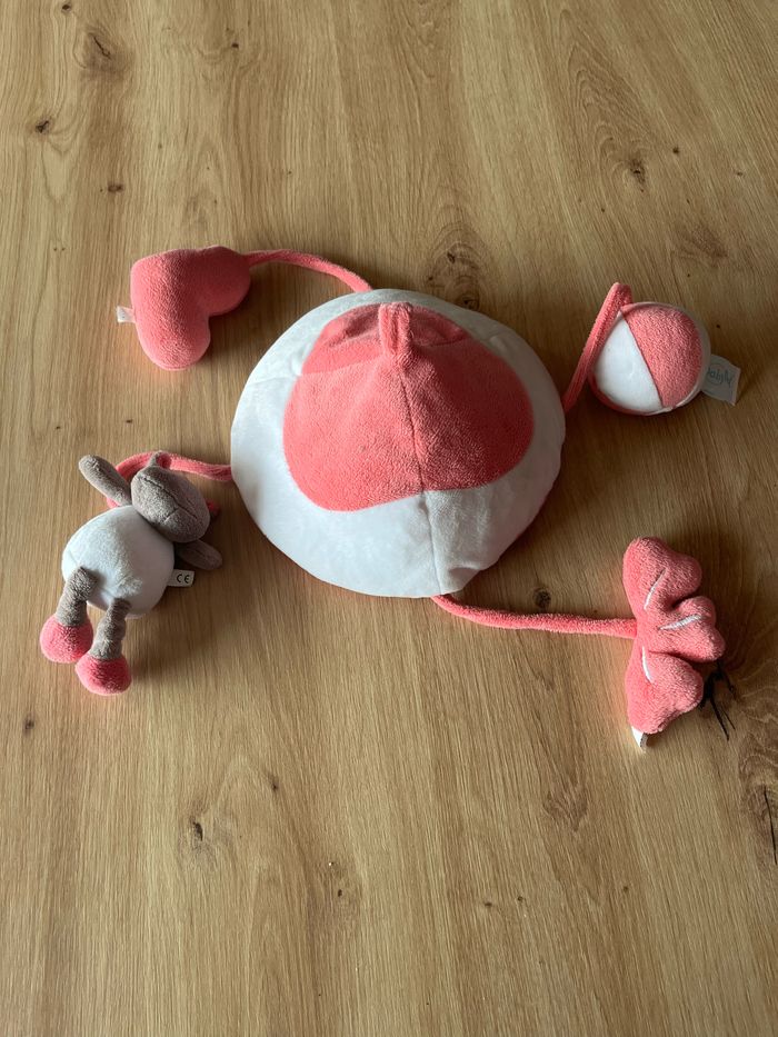 Tapis d’éveil et son arche, spirale pour poussette et mobile avec son support - photo numéro 8