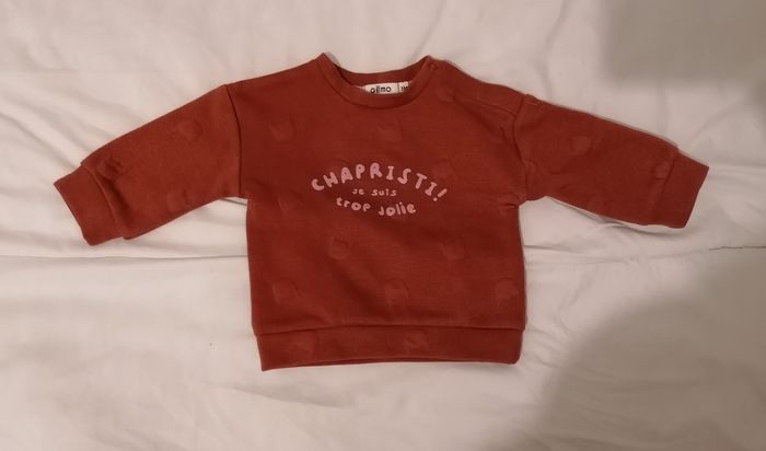 Pull marron fille 3 mois - photo numéro 1