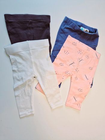 Lot 4 leggings Obaïbi et Tex taille 3 mois