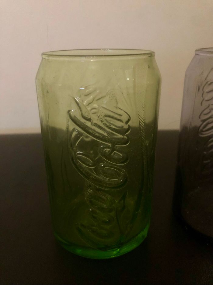 Verres »Coca-Cola »vert et violet - photo numéro 2