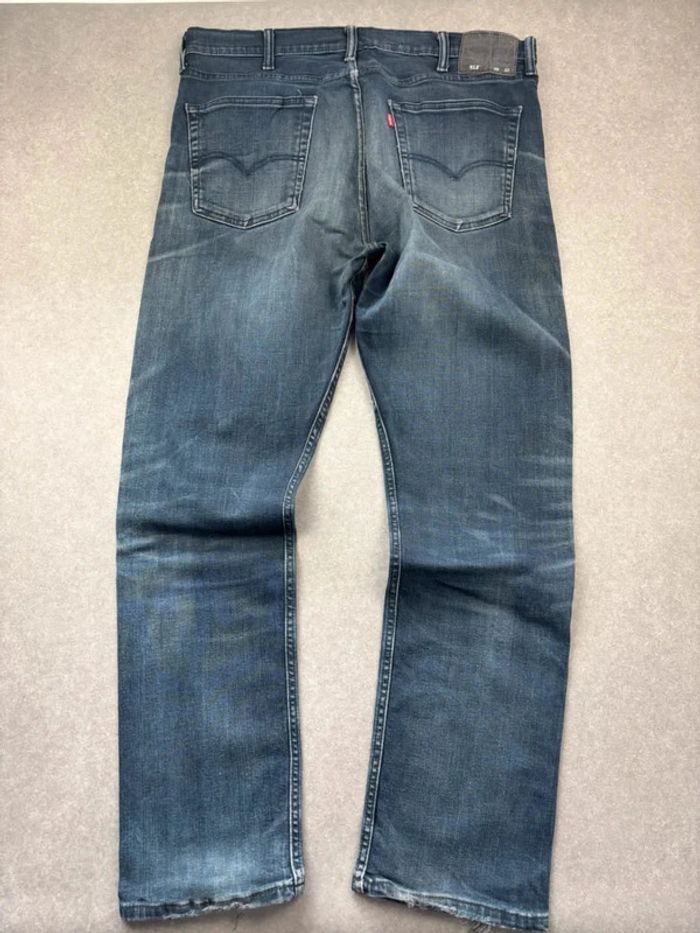 Jean pantalon coupe droite 513 levis noir/bleu W38 L32 - photo numéro 5
