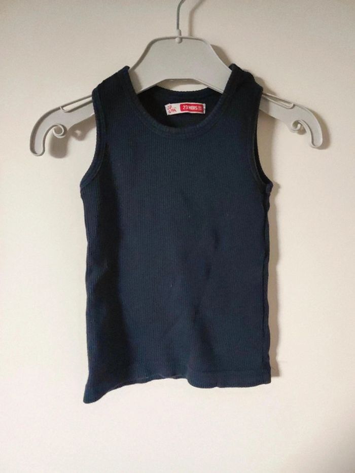 Débardeur noir bleu marine du pareil au même