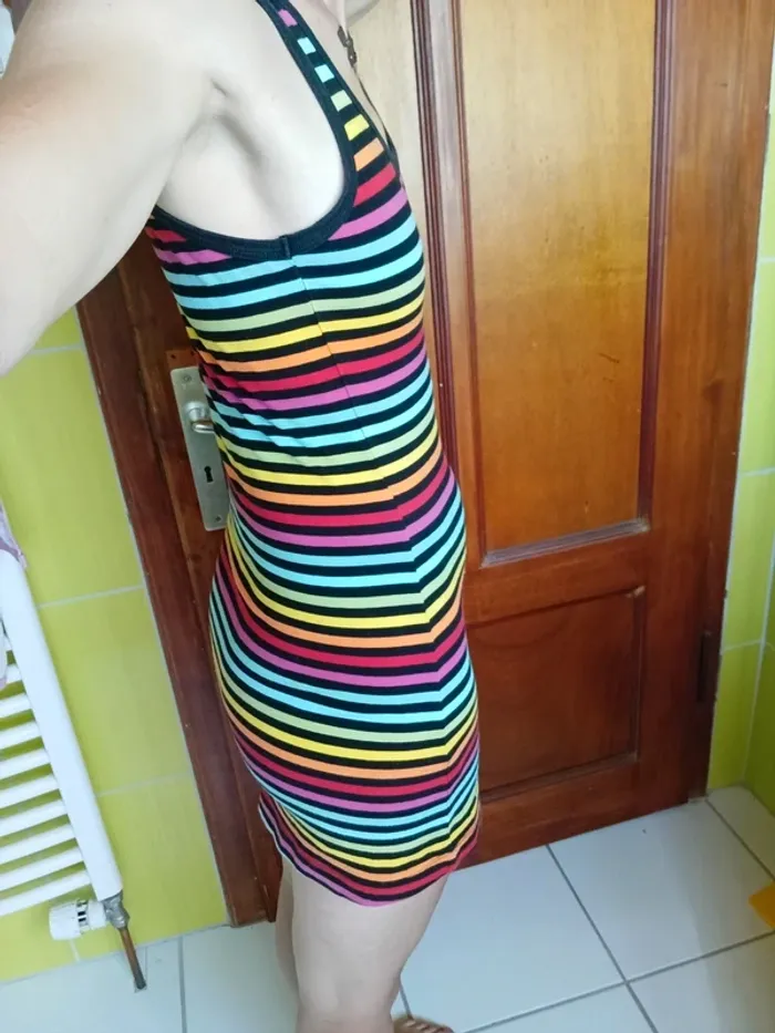 Robe femme rayée multicolore Little Marcel - photo numéro 4