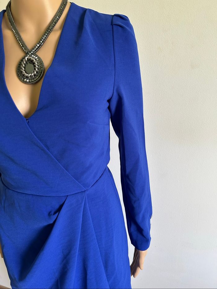 Robe bleue neuve à manches longues Morgan taille 34 (valeur 70€) - photo numéro 4