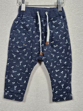 Pantalon bleu marine tape à l'œil 12 mois 74 cm 