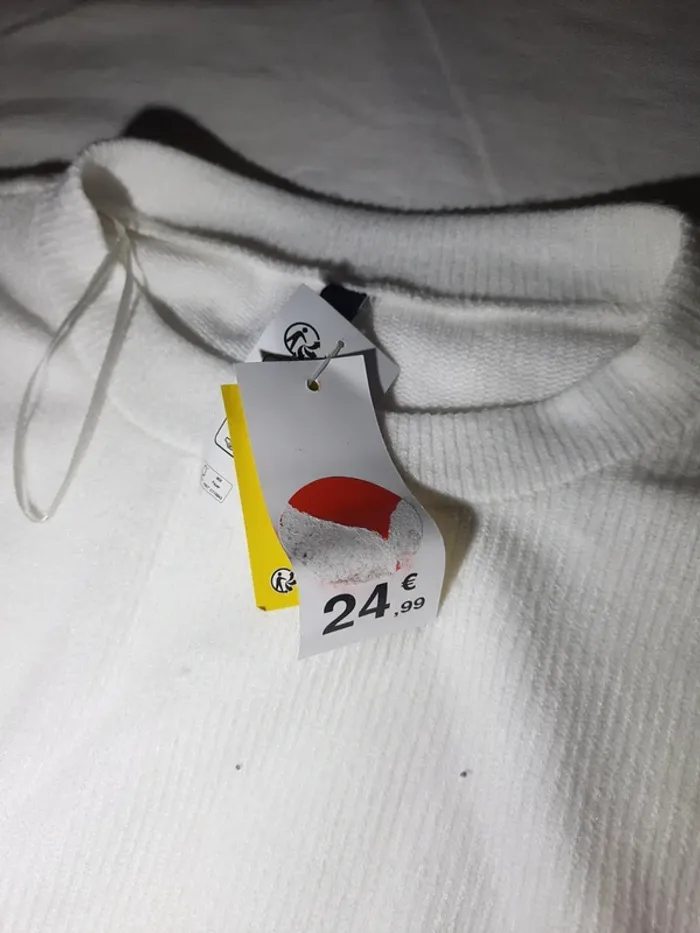 Pull blanc vintage - photo numéro 5