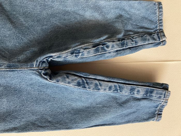 salopette en jean bleu bébé fille 2 ans - photo numéro 4