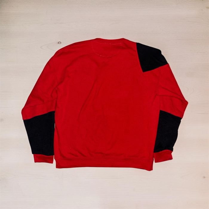 Pull Nike upcycle Noir & Rouge Taille XL - photo numéro 2