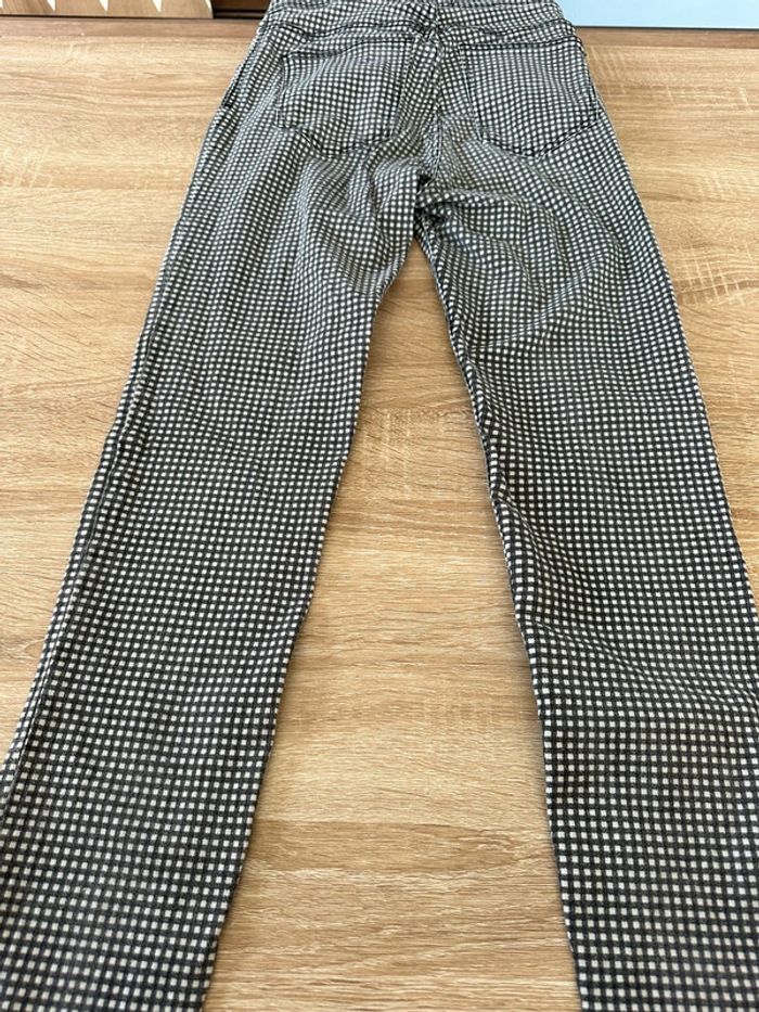 Pantalon imprimé vichy noir et blanc Bershka - photo numéro 5