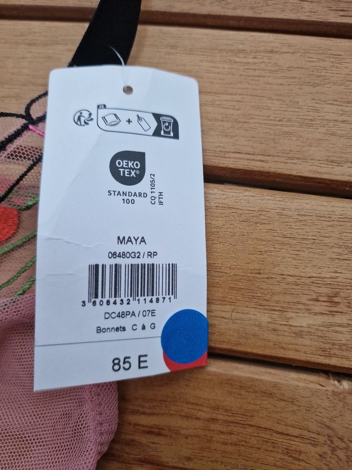 Soutien gorge darjeeling rose 85e - photo numéro 5