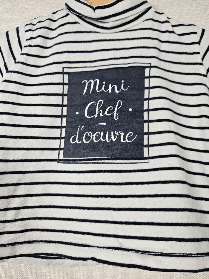 Sous-pull a rayures marinière gémo 3 mois - photo numéro 2