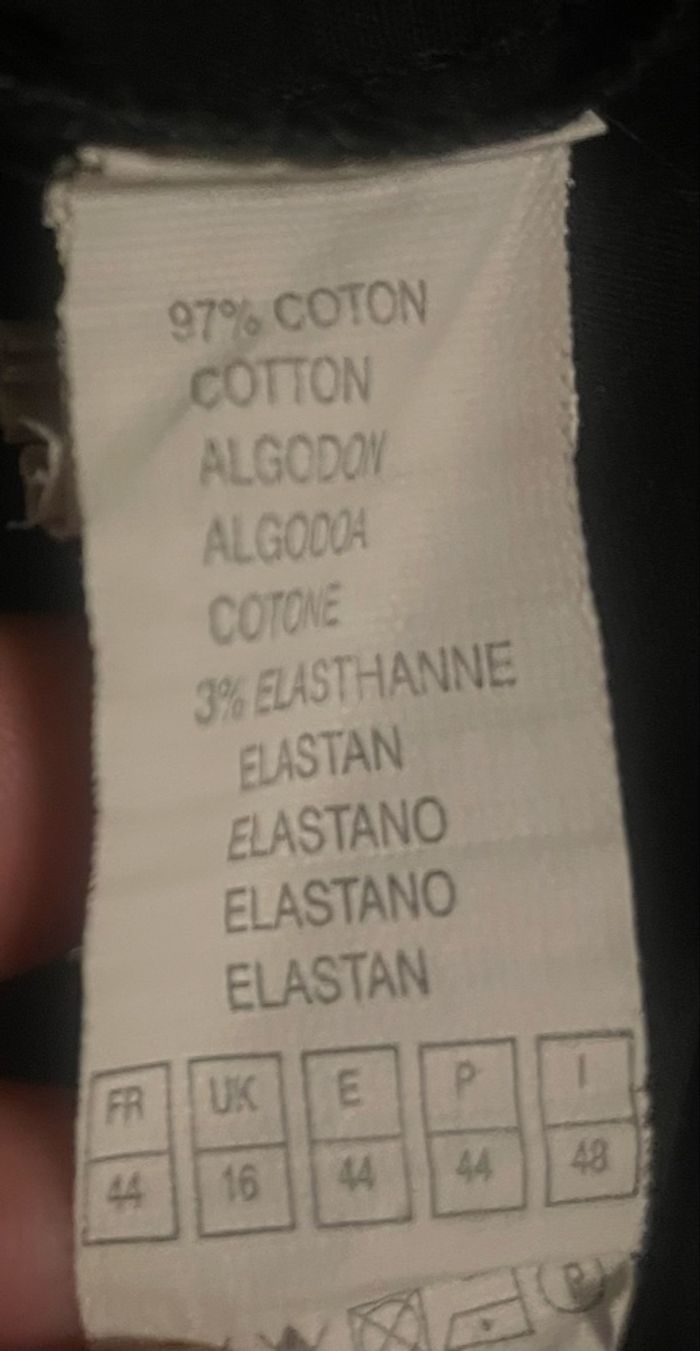 Chemise noire »Tex »manches longues - photo numéro 7