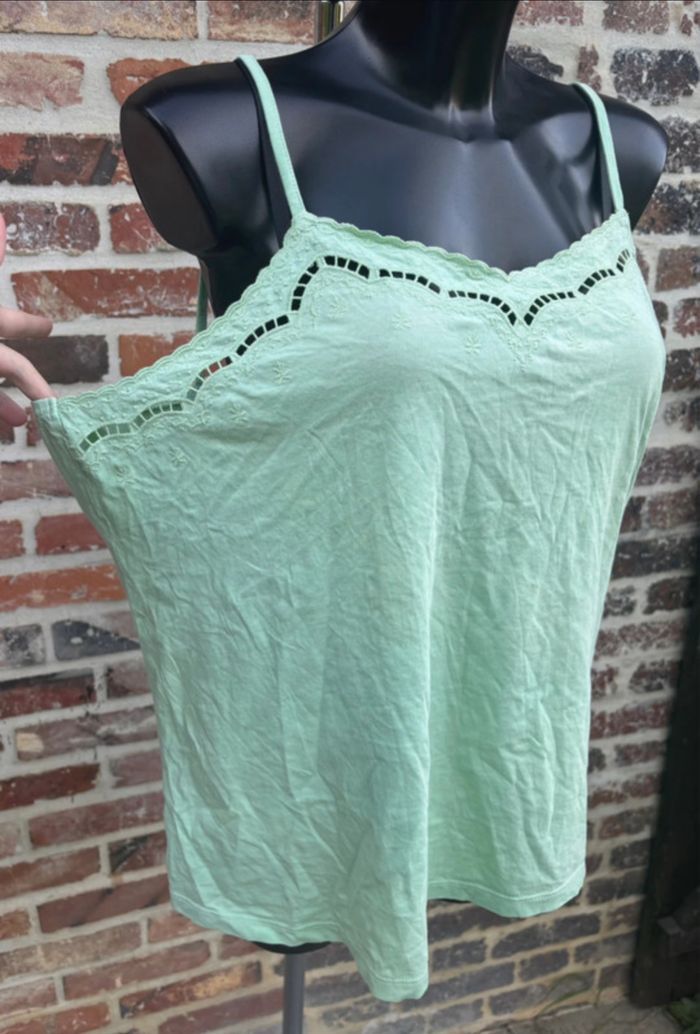 🍃 Débardeur vert menthe Kiabi – taille 46/48 (XL) - photo numéro 3