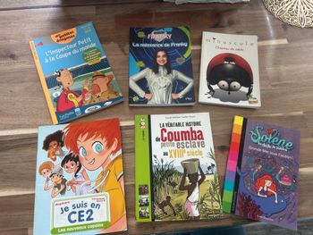 lot 6 livres enfant jeunesse 7-9 ans