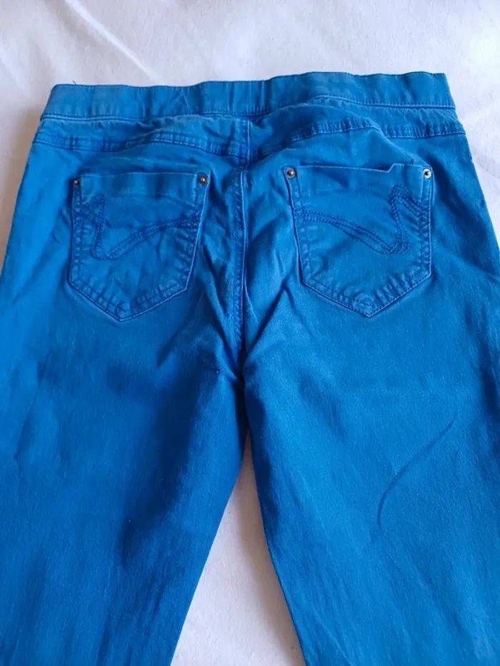 Pantacourt bleu Camaïeu - photo numéro 6