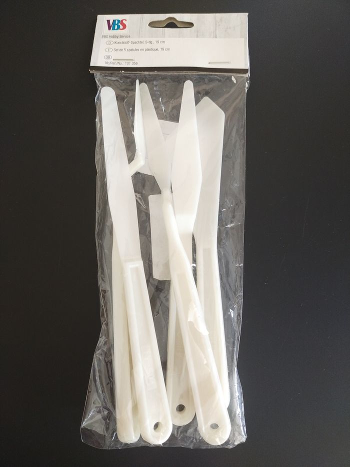 Set de 5 spatules pour peinture