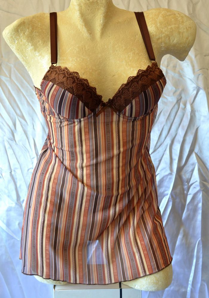 Nuisette à rayures taille M