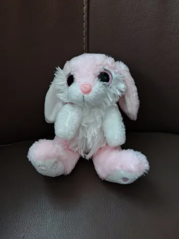 Mon lapin en peluche Oli Bunny, animal en peluche, meilleur ami du coucher, câlin rose