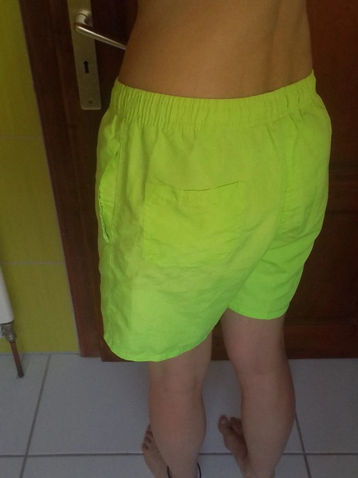 Short de bain femme jaune fluo - photo numéro 5