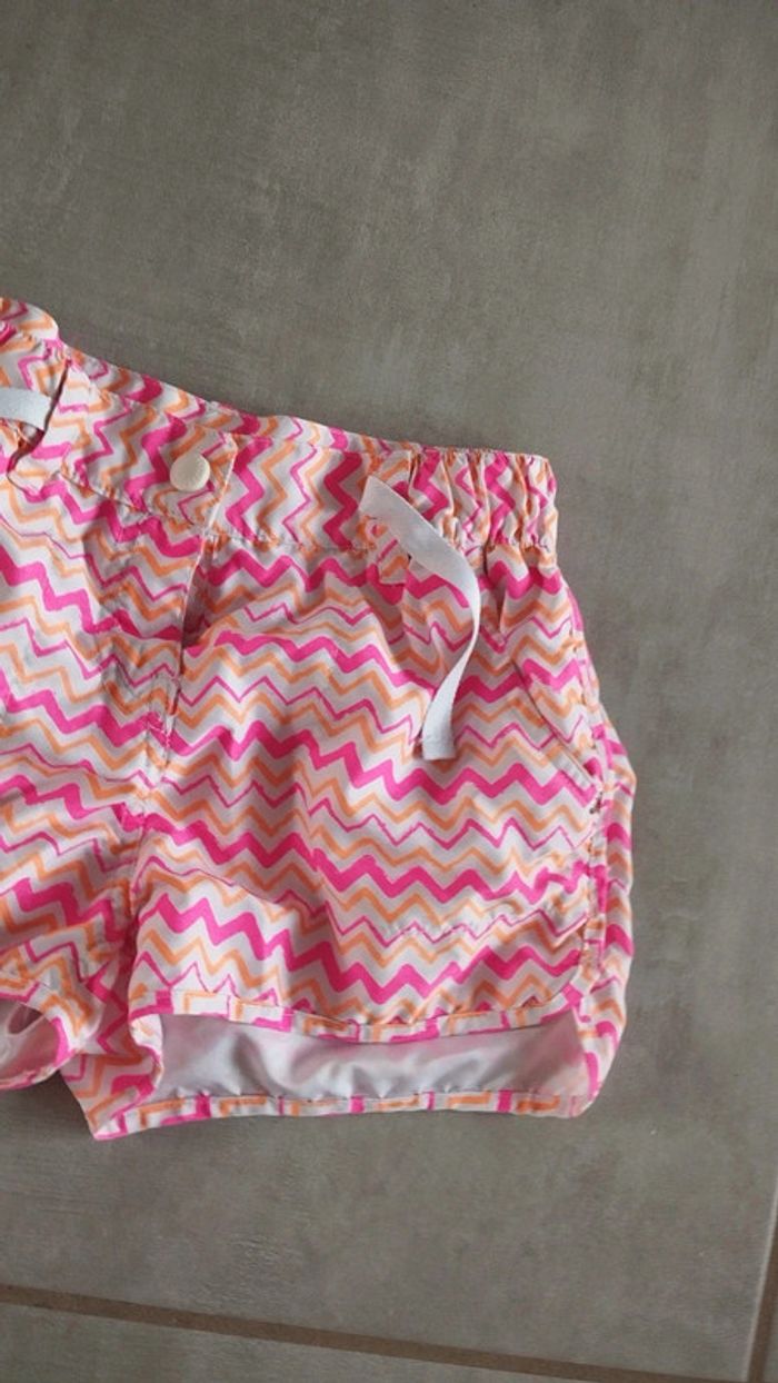 Short rose orange blanc fille 8/10 ans - photo numéro 4