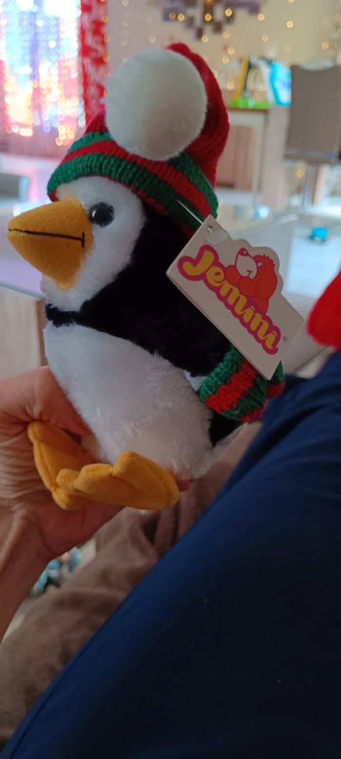 Peluche pingouin jemini