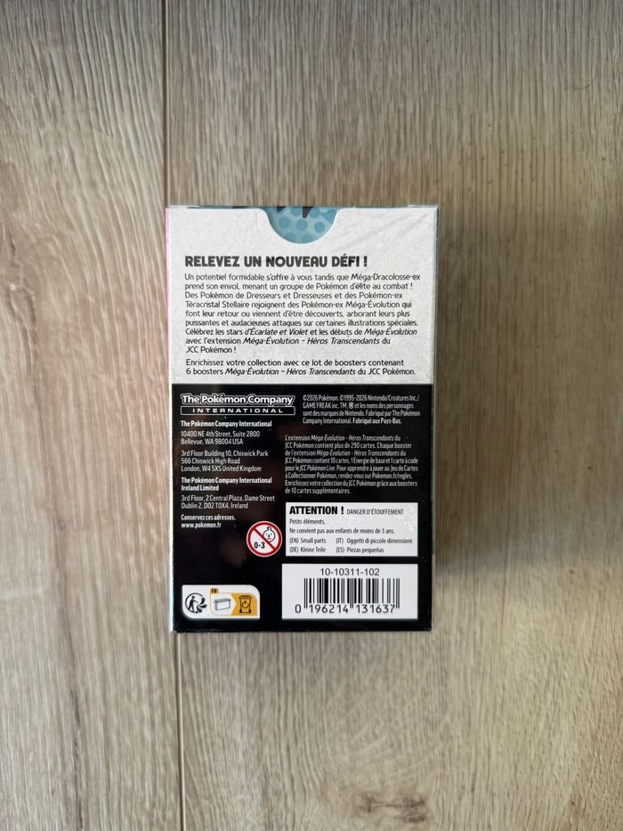 Bundle Pokémon ME 2.5 Héros Transcendants neuf scellé FR 6 boosters - photo numéro 2