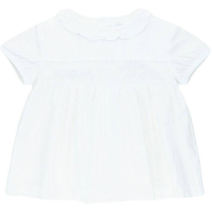 Blouse à manches courtes 12 mois en coton Laranjinha