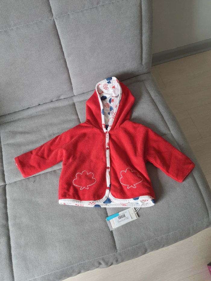 Veste manteau réversible Catimini taille 6 mois neuf avec étiquettes