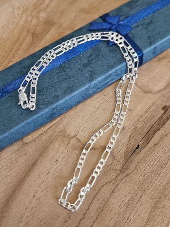 Chaine figaro 4mm en argent 925