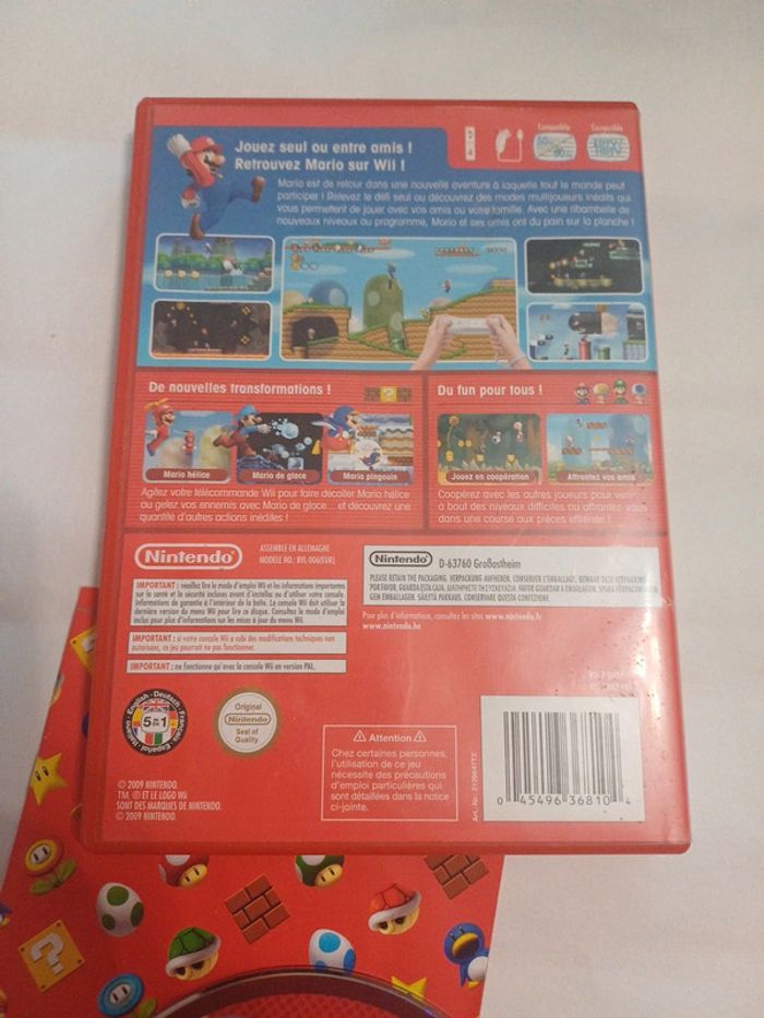 New Super Mario Bros Nintendo Wii - photo numéro 3