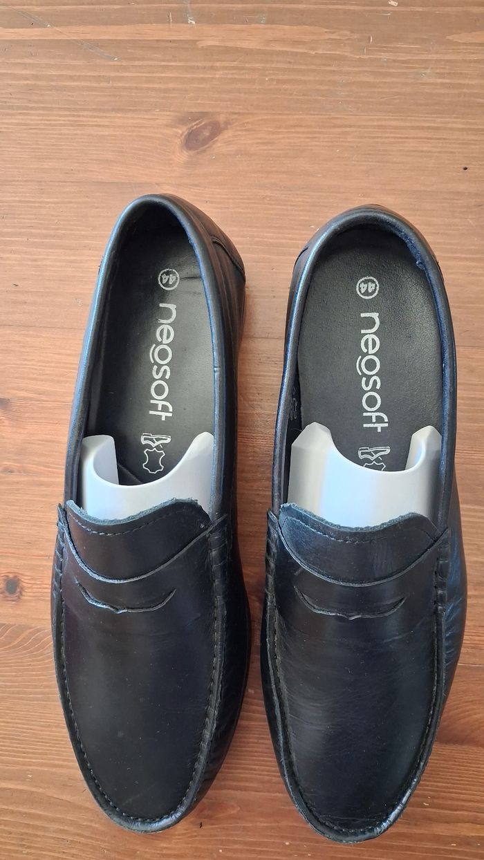 Chaussures cuir mocassin Vintage 44 - photo numéro 8