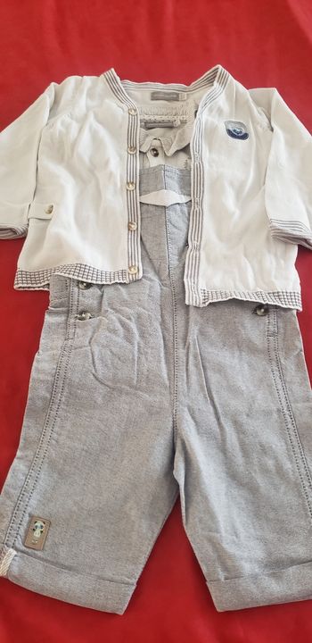 Ensemble salopette T12 mois