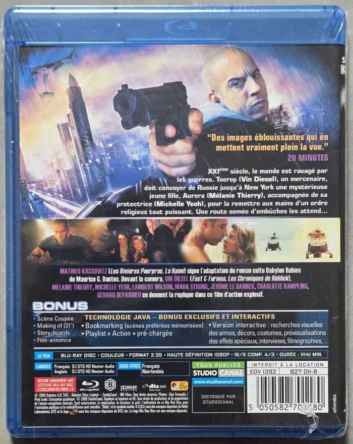 Babylon A.D (Mathieu Kassovitz) Blu-Ray Disc neuf sous Blister - photo numéro 2