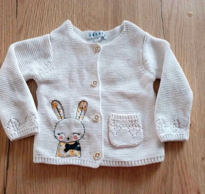 Gilet blanc - 6 mois - creeks - photo numéro 4