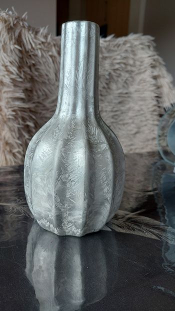Vase argenté