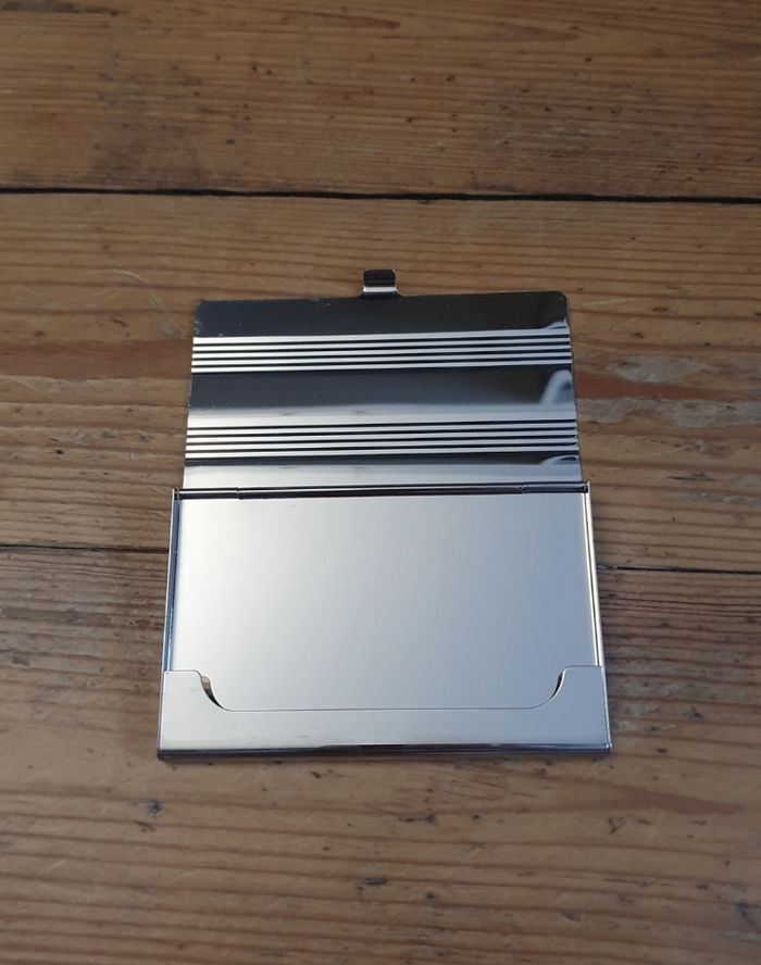 Porte-cartes métallique miroir - photo numéro 2