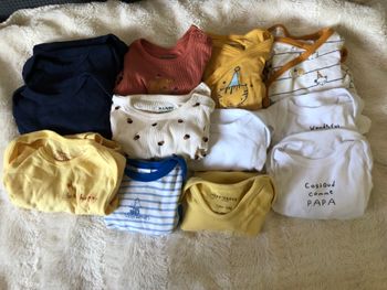 Lot de bodies manches longues 3 mois