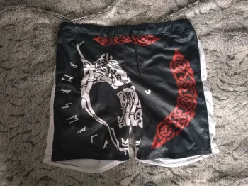 Short Ours Berserker Viking Rouge/Noir - Taille XL