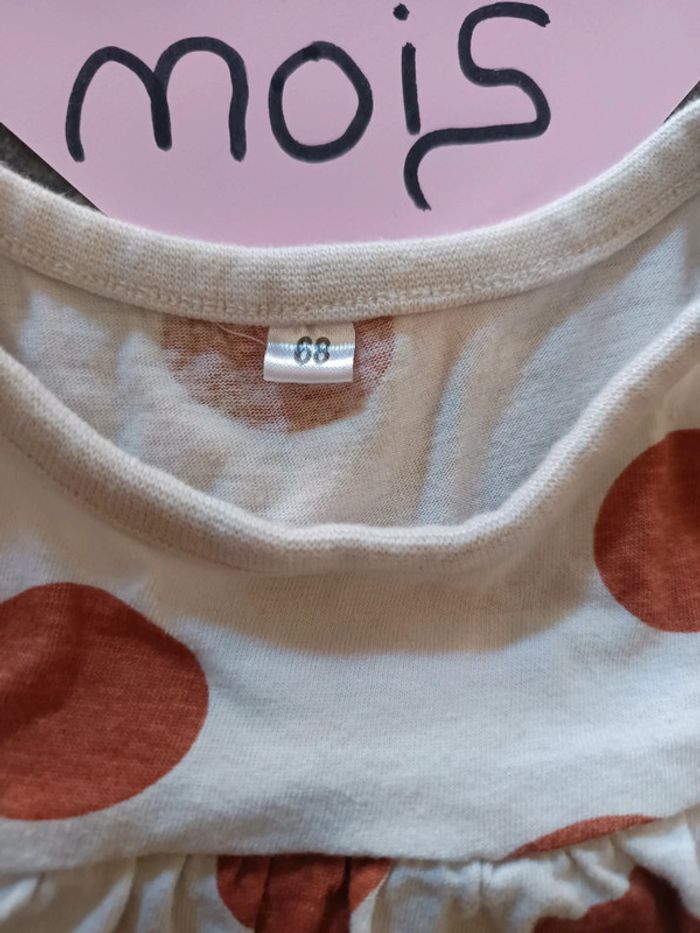 Barboteuse ronds marrons 6 mois - photo numéro 2