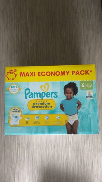 Couches Pampers premium taille 6