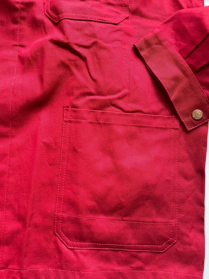 Veste de travail rouge PKA 100% coton taille 58 - photo numéro 6