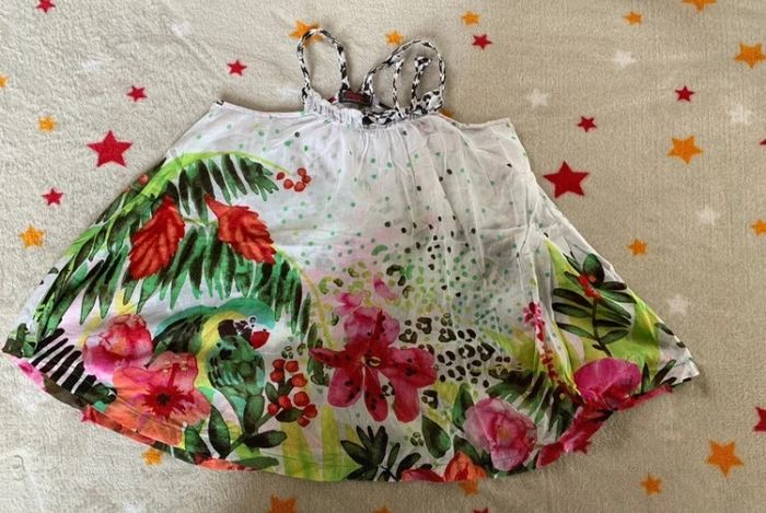 Robe d’été Catimini 6 ans Blanche et Multicolore - photo numéro 2