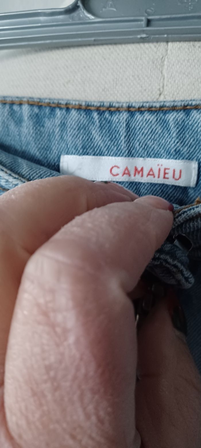 Très belle jupe jeans courte femme T 44 - photo numéro 6