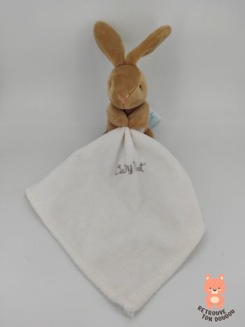 Doudou Mouchoir Lapin beige bn3521 Baby Nat'