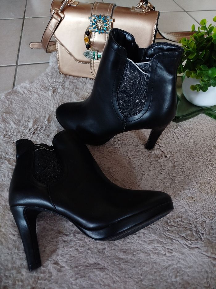 Bottines cuir TEXTO Neuves - photo numéro 3