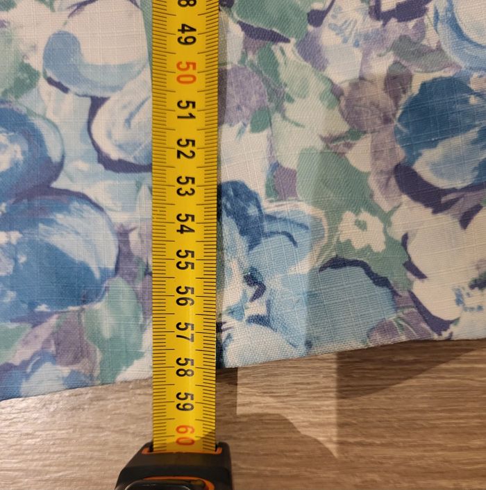 Blouse manches courtes fleurie vintage bleu ciel vert et blanc Damart Taille 44 - photo numéro 12