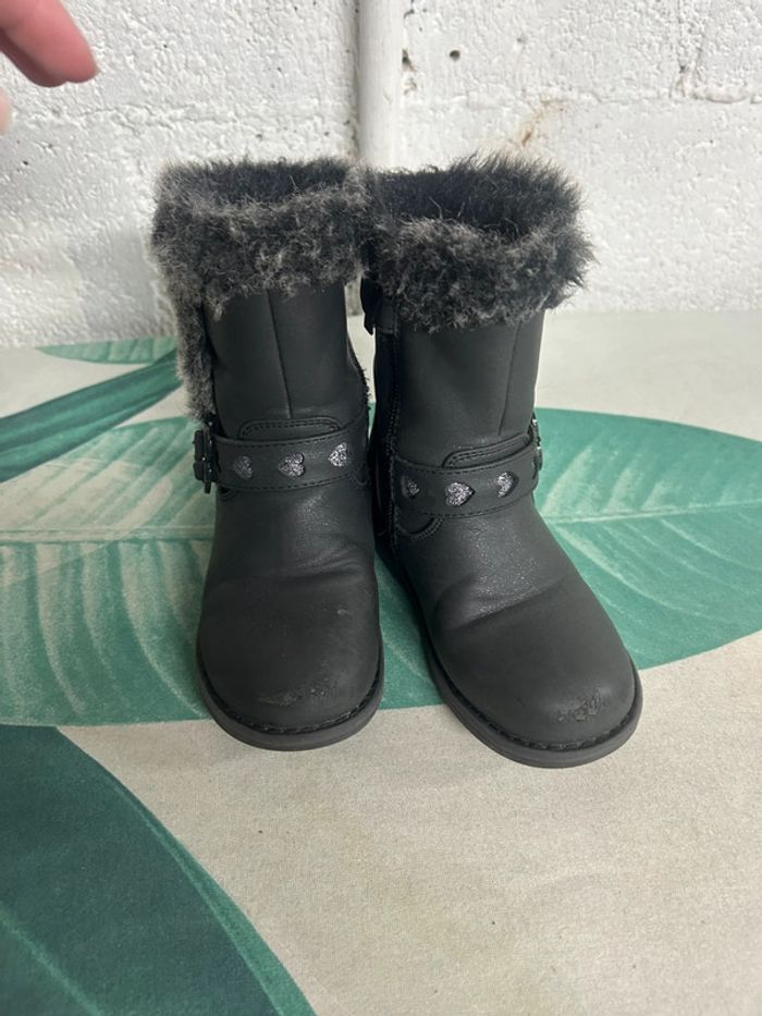 Bottines fourrées taille 26 Nini &girls  noire pailleté - photo numéro 2