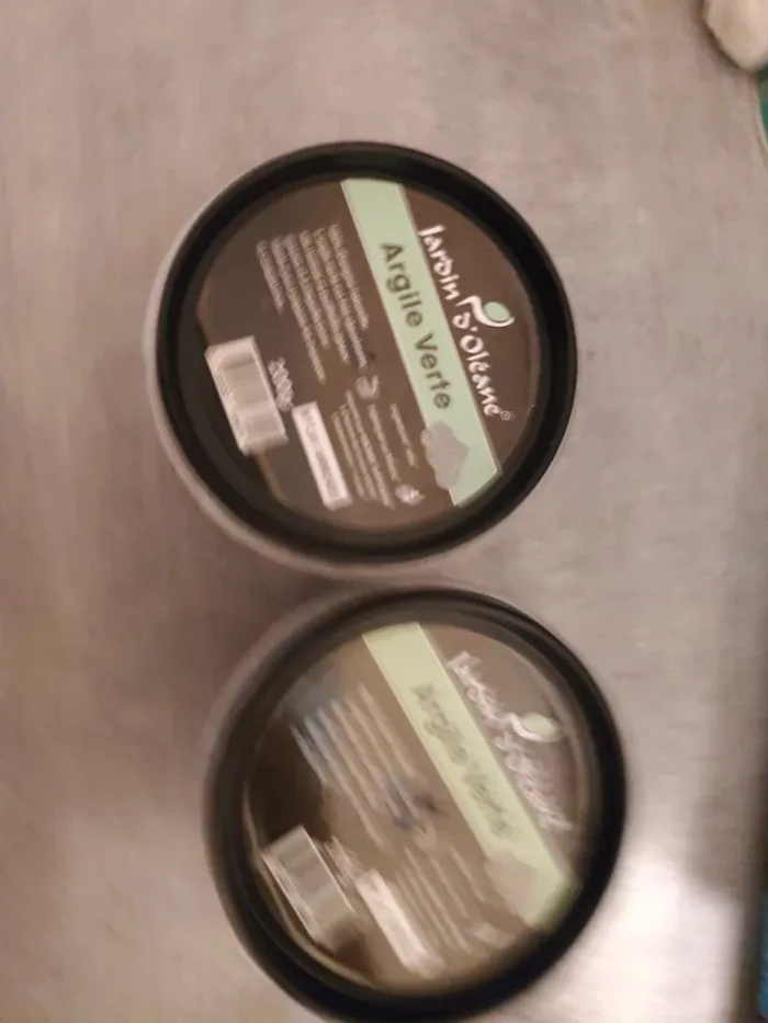 2 pots d'argile verte un pot de savon noir et 2 pots de ghassoul - photo numéro 2